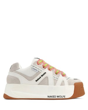 Naked Wolfe Badesandaler Sneakers Herre Hvite | LFJ1478LT