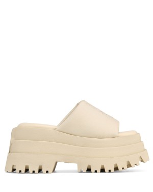 Naked Wolfe Delicious Sandaler Dame Beige Hvite | IYE6272XM