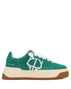 Naked Wolfe Kray Hairy Cow Semsket Skinn Sneakers Herre Grønn | NJP8763US