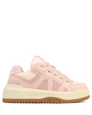 Naked Wolfe Skating Semsket Skinn Sneakers Dame Rosa | GLS5169RP