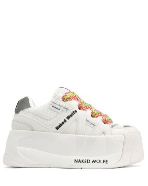 Naked Wolfe Slider Sneakers Dame Hvite | BAI8196QQ