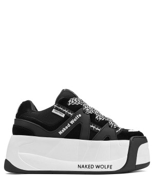 Naked Wolfe Slider Sneakers Dame Svarte | WFT674KT