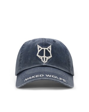 Naked Wolfe Washed Baseball Caps Dame Blå | NFY8898II