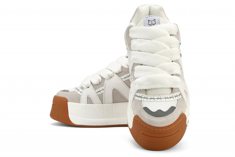 Naked Wolfe Badesandaler Sneakers Herre Hvite | LFJ1478LT