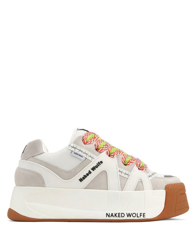 Naked Wolfe Badesandaler Sneakers Herre Hvite | LFJ1478LT