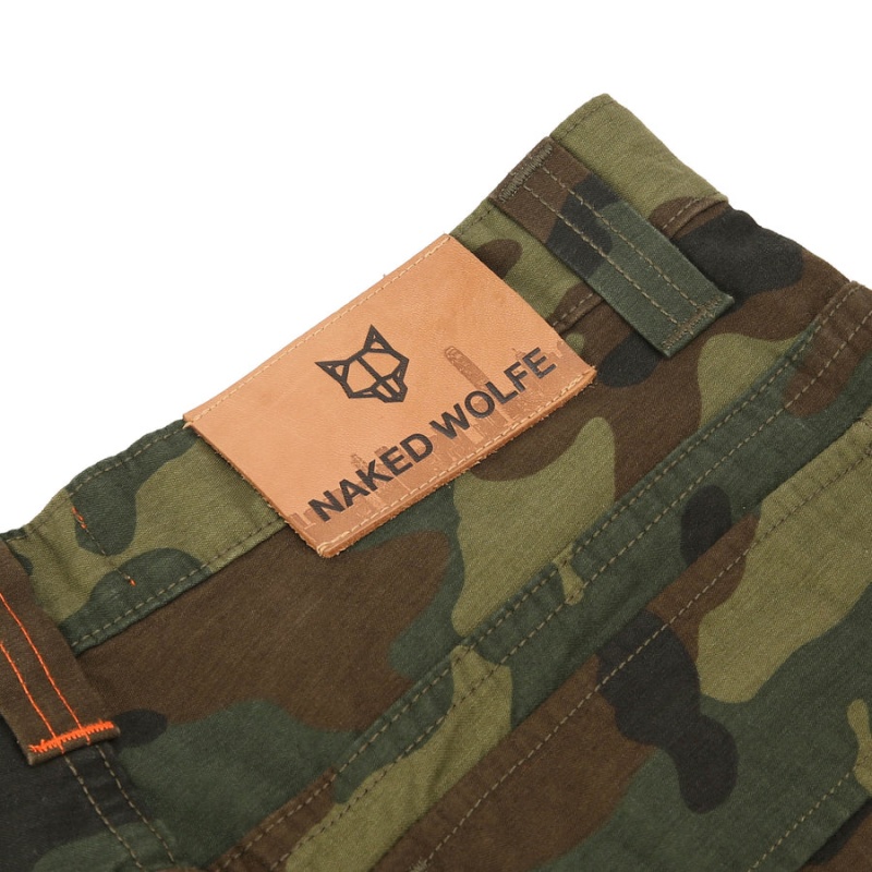 Naked Wolfe Baggy Pocket Cargo Logo Bukse Herre Grønn Svarte | HGE4394UZ