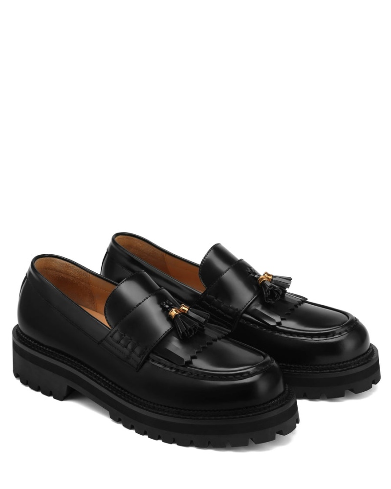 Naked Wolfe Banter Box Lær Loafers Herre Svarte | HXY8440RO