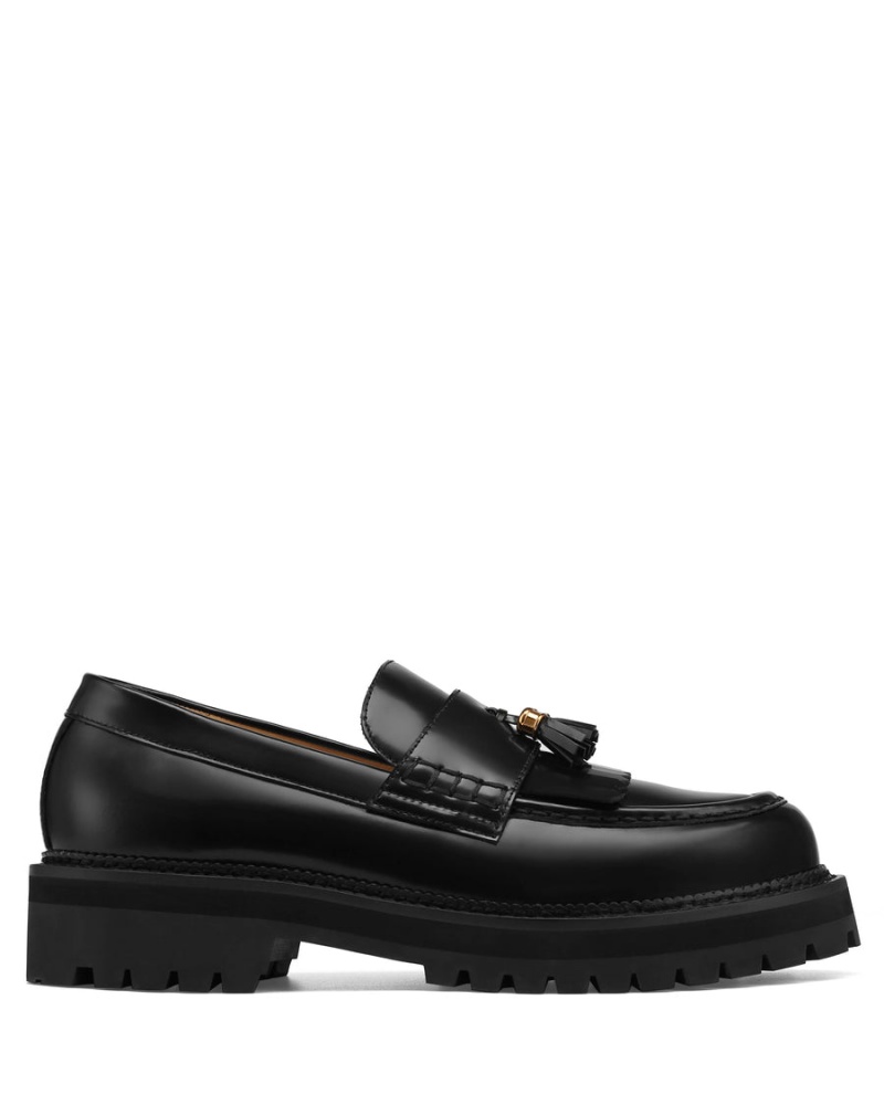 Naked Wolfe Banter Box Lær Loafers Herre Svarte | HXY8440RO