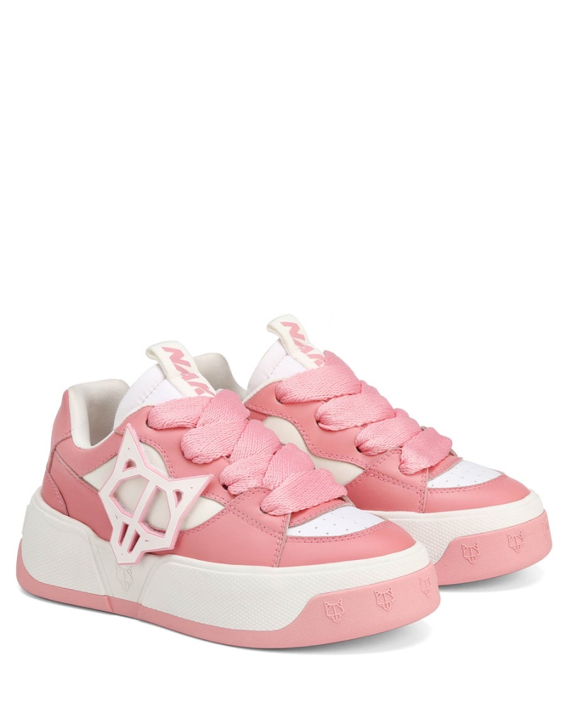 Naked Wolfe City Baby Sneakers Dame Rosa Hvite | DMF6234KC