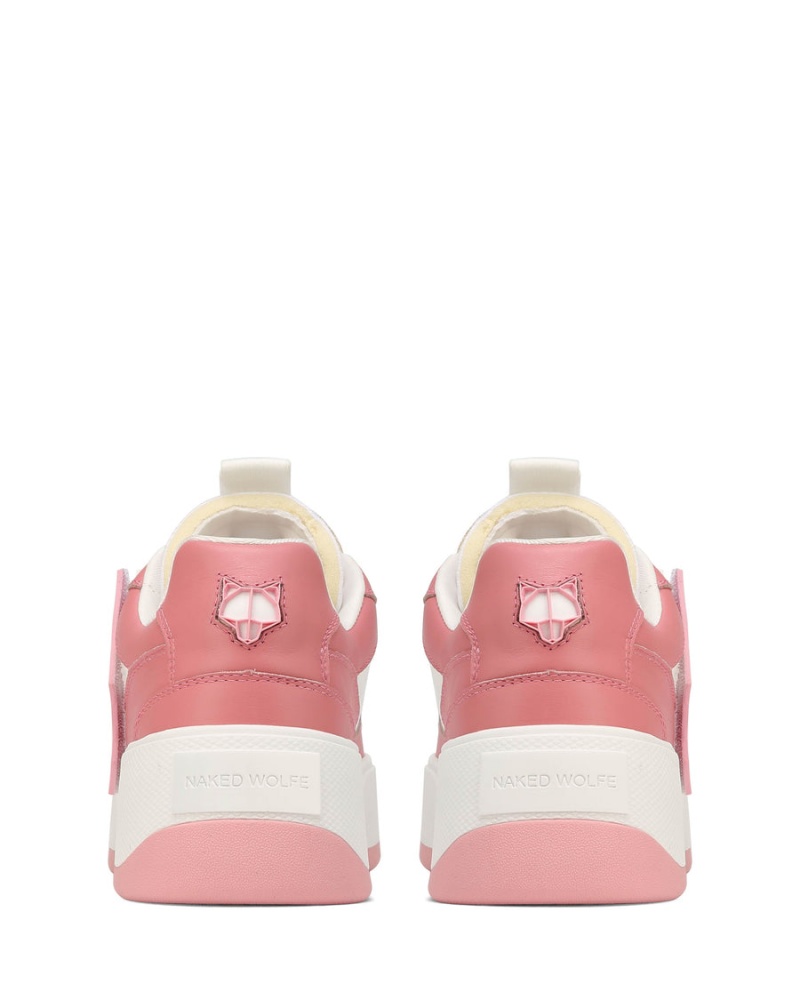 Naked Wolfe City Baby Sneakers Dame Rosa Hvite | DMF6234KC