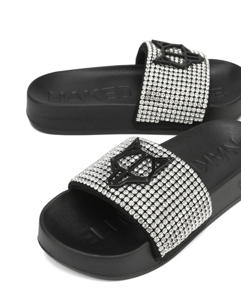 Naked Wolfe Coast Diamonds Sandaler Dame Svarte | SDH5787JZ