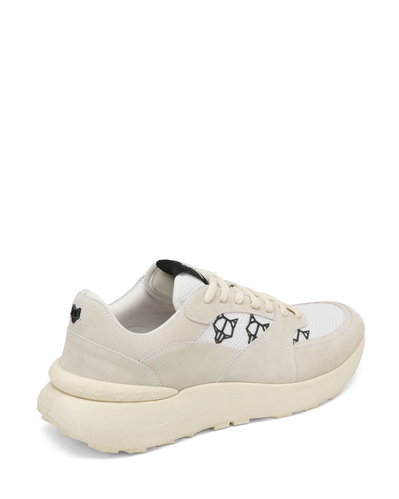 Naked Wolfe Dart Semsket Skinn Sneakers Herre Grå Hvite | RVS3728JF