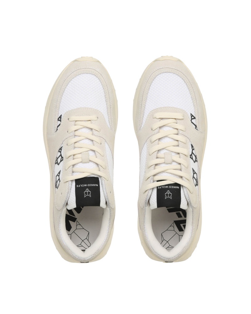 Naked Wolfe Dart Semsket Skinn Sneakers Herre Grå Hvite | RVS3728JF