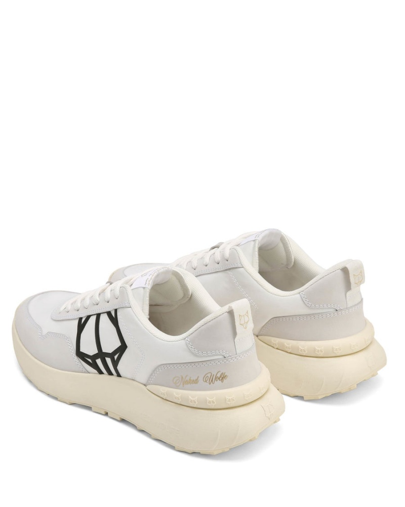 Naked Wolfe Doubt Nylon Sneakers Herre Hvite | VWN7846ZQ