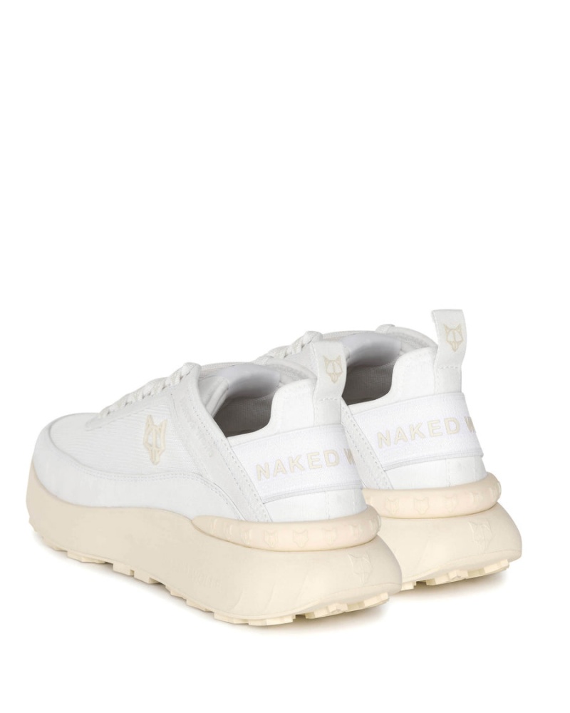 Naked Wolfe Drip Nylon Sneakers Herre Hvite | CDL2518UA