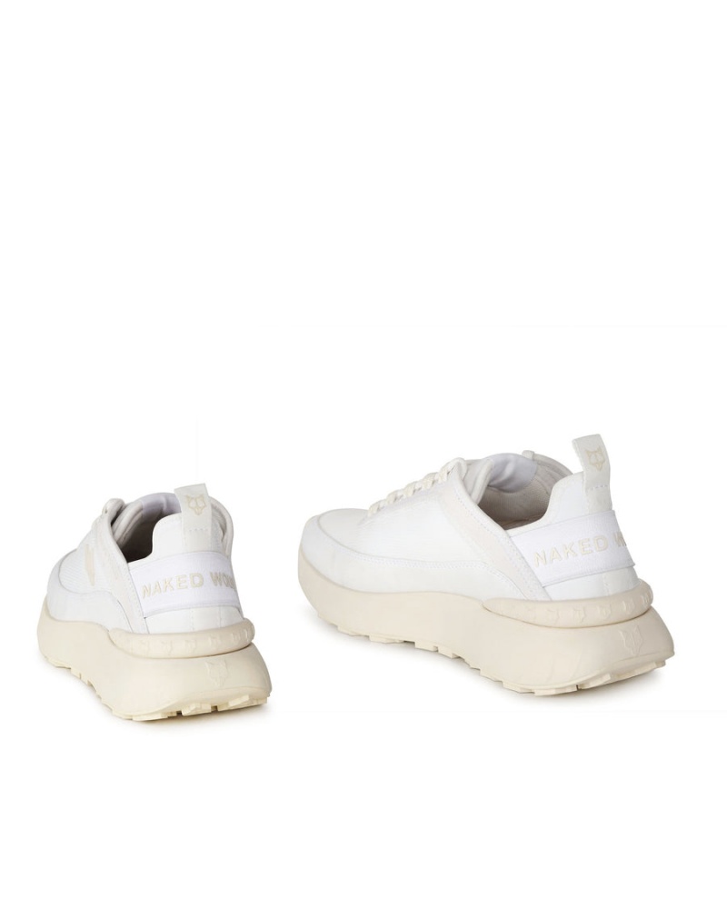 Naked Wolfe Drip Nylon Sneakers Herre Hvite | CDL2518UA