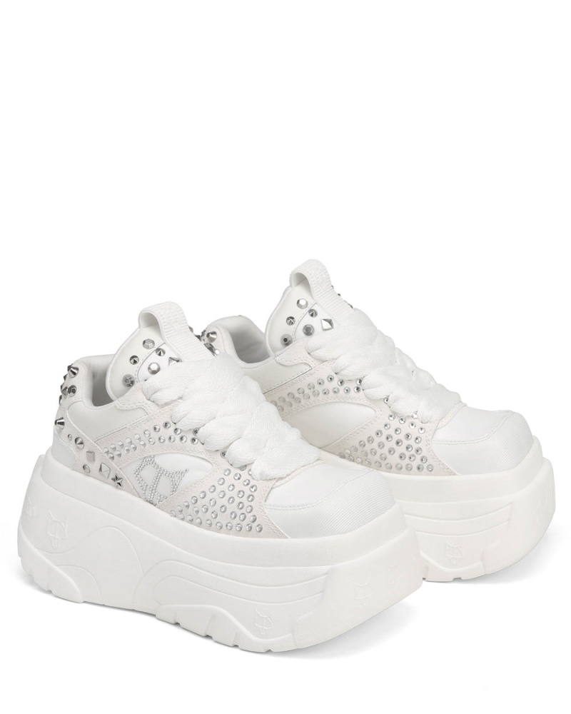 Naked Wolfe Fantasy Diamonds Sneakers Dame Hvite | WFG5924CS