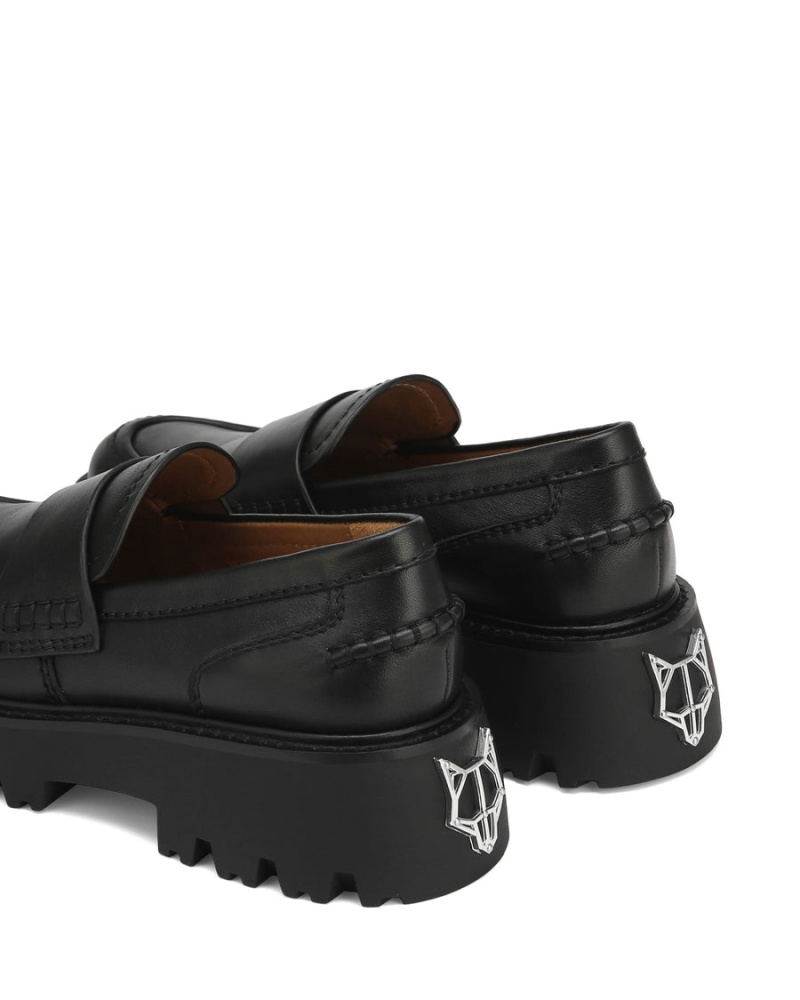 Naked Wolfe Flawless Lær Loafers Dame Svarte | JZW585ON