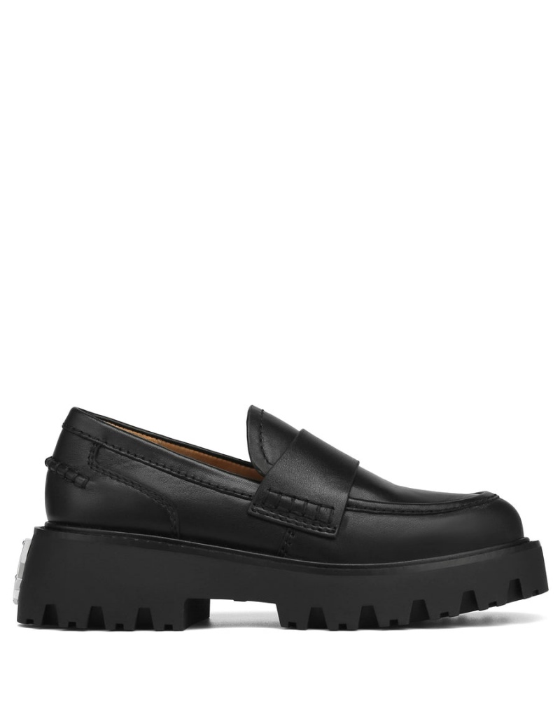 Naked Wolfe Flawless Lær Loafers Dame Svarte | JZW585ON