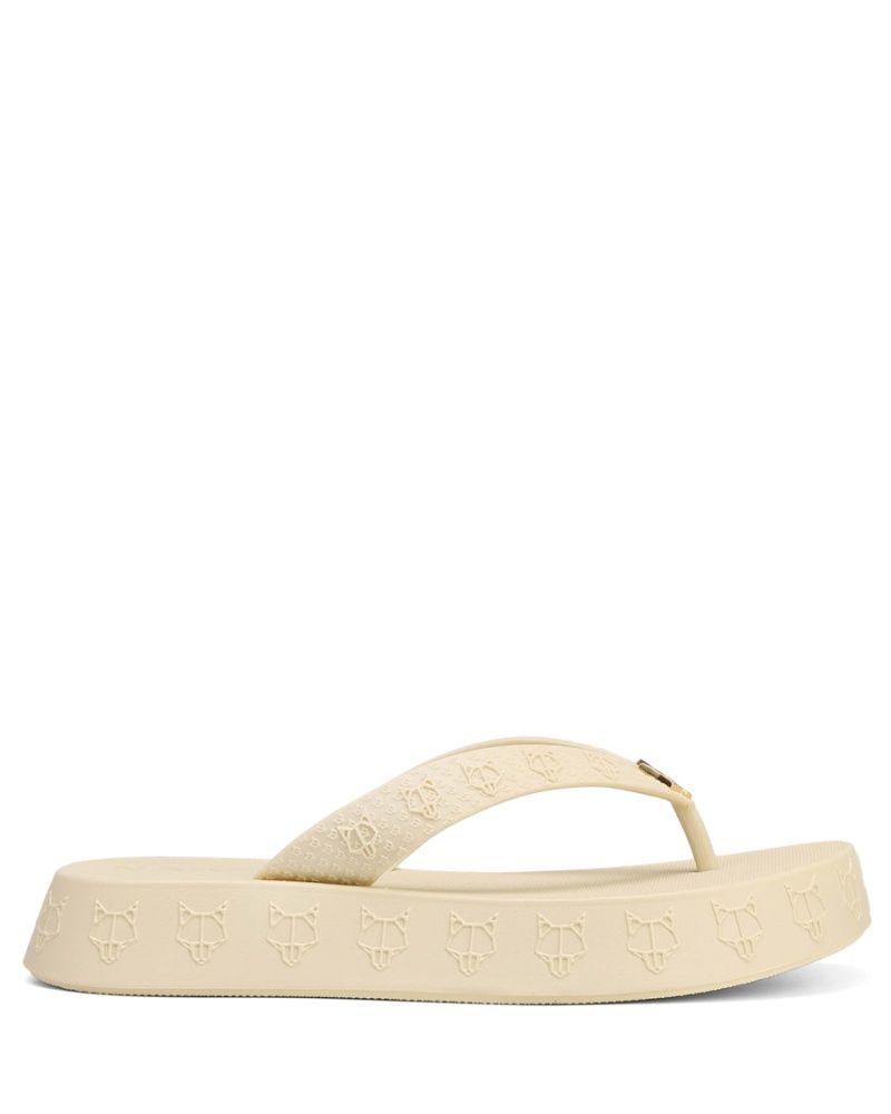 Naked Wolfe Holiday Sandaler Dame Beige Hvite | YLD6344YV