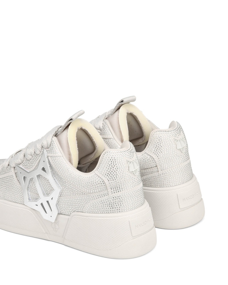 Naked Wolfe Kosa Sneakers Herre Hvite Sølv | KRF5964NU