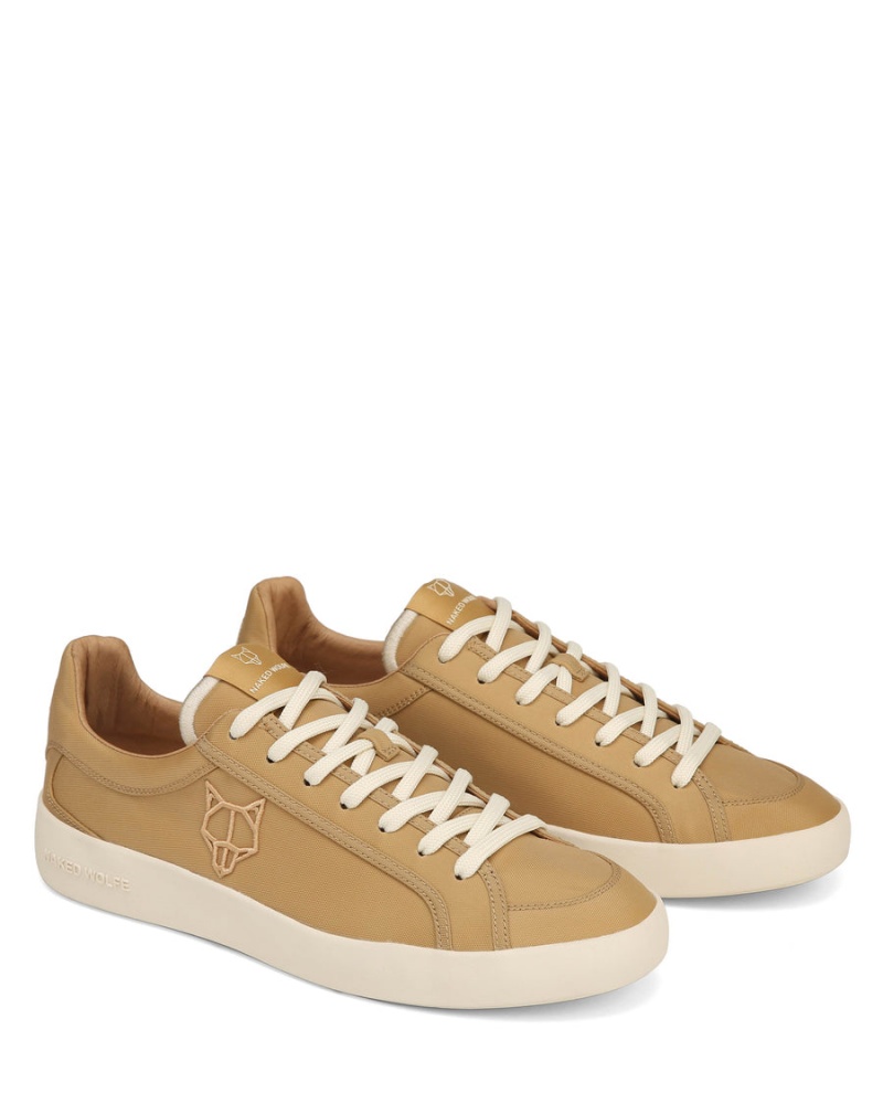 Naked Wolfe Portofino Nylon Sneakers Herre Khaki | TEE10019AT