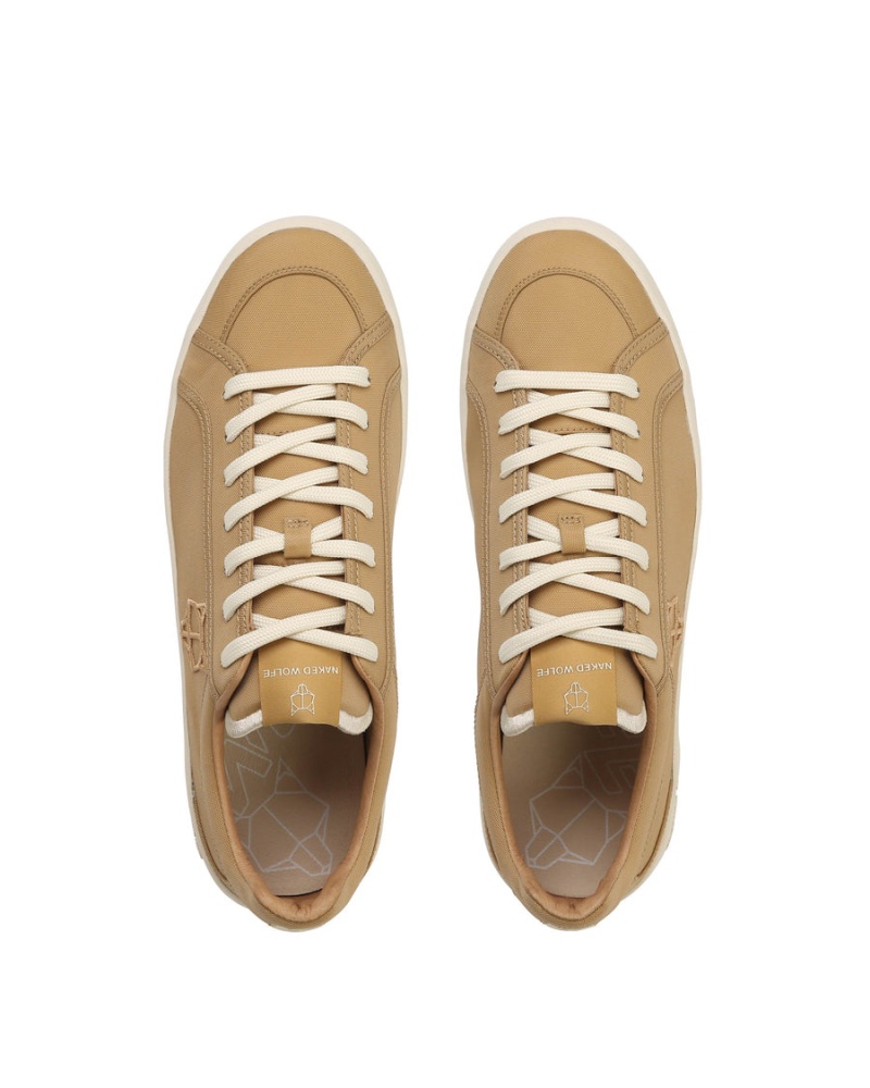 Naked Wolfe Portofino Nylon Sneakers Herre Khaki | TEE10019AT