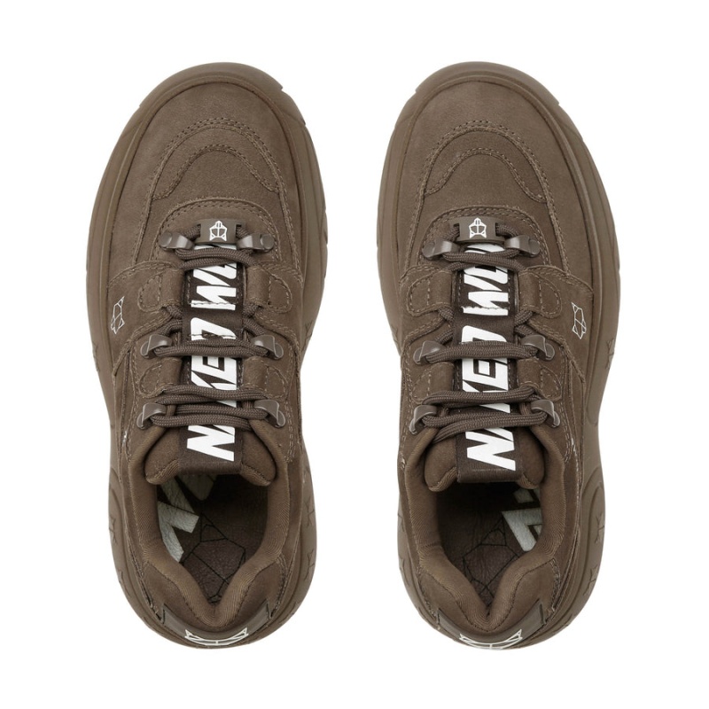 Naked Wolfe Sinner Sneakers Dame Sjokolade | TUU2187JS