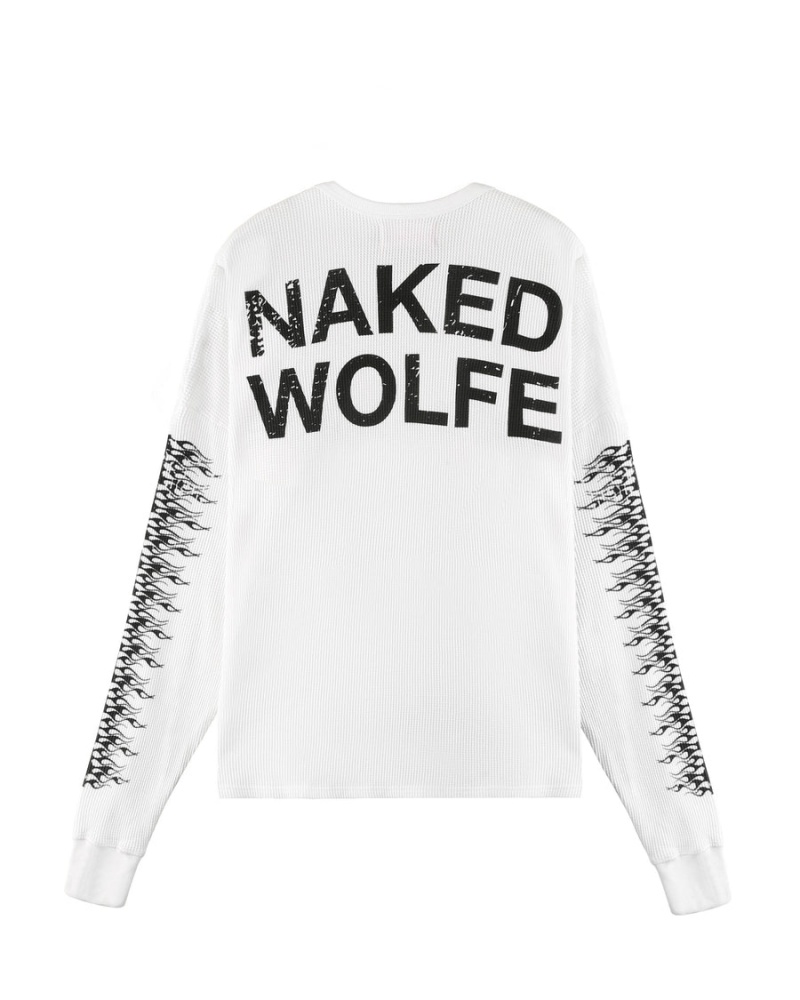 Naked Wolfe Thermal Gensere Herre Hvite | UBR1982RD