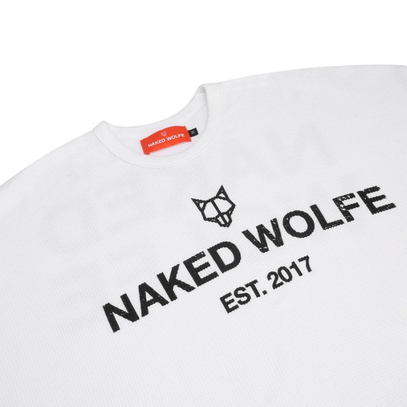 Naked Wolfe Thermal Gensere Herre Hvite | UBR1982RD