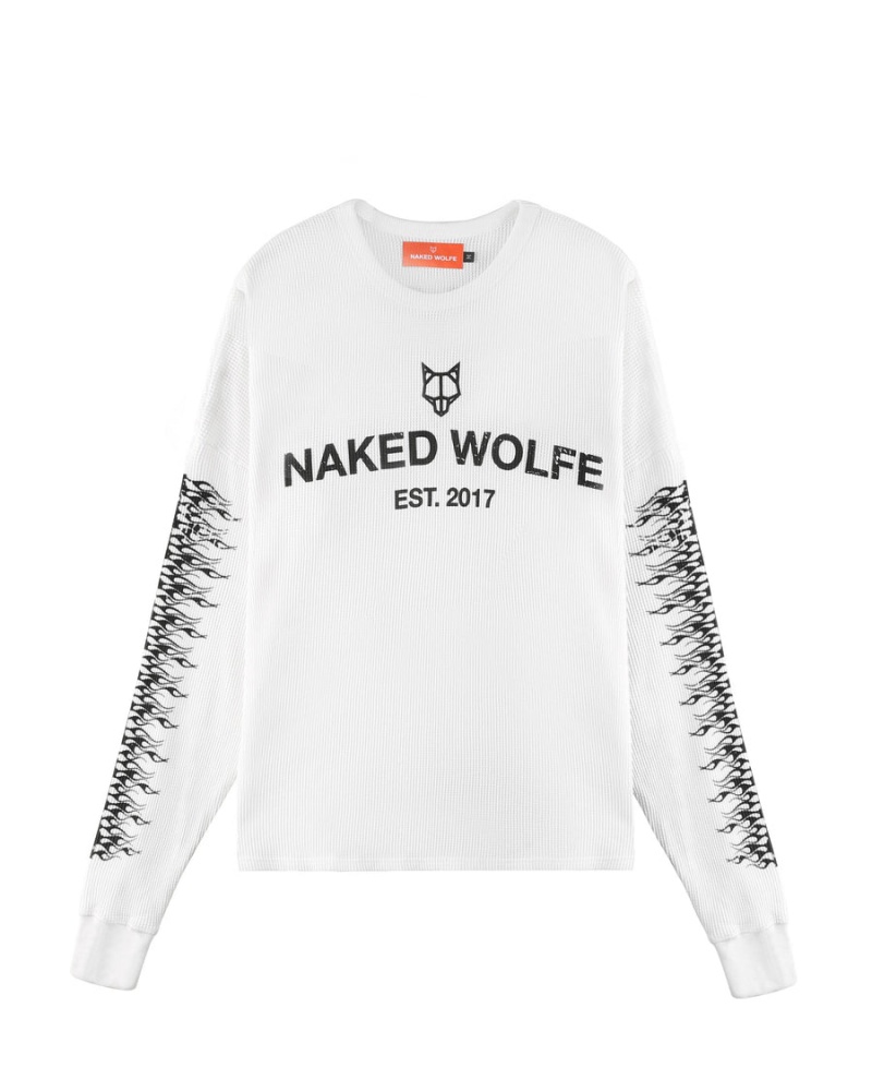 Naked Wolfe Thermal Gensere Herre Hvite | UBR1982RD