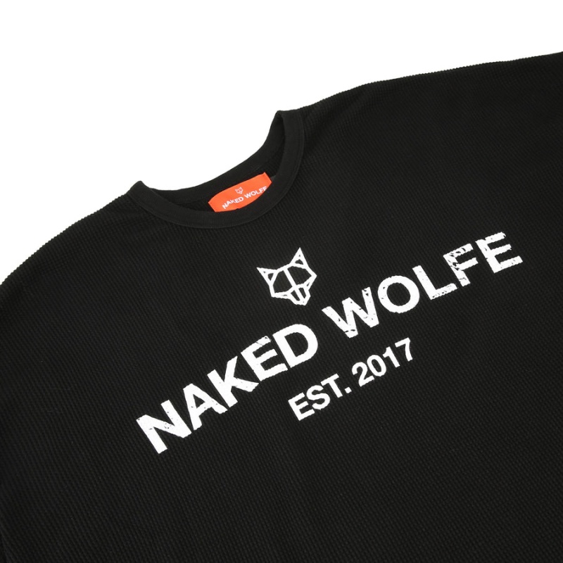 Naked Wolfe Thermal Gensere Herre Svarte | QCW5567NK